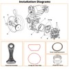 N038785 Air Compressor Connecting Rod Kit for Craftsman, Dewalt, and