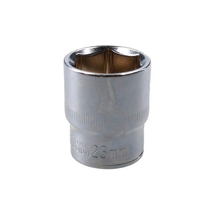 23mm 1/2" Drive Shallow Metric Socket Single Hex / 6