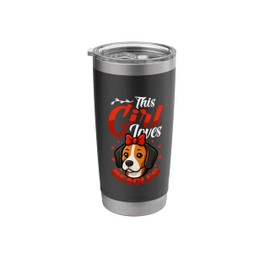 This Girl Loves Beagles Dog Girls Beagle Stainless Steel Insulated Tumbler