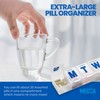 MEDca 7-Day Pill Planner - Extra Large Pill Organizer with