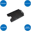 Identity-Plus: Black Rigid Open Faced Double/Dual Sided Portrait ID Card