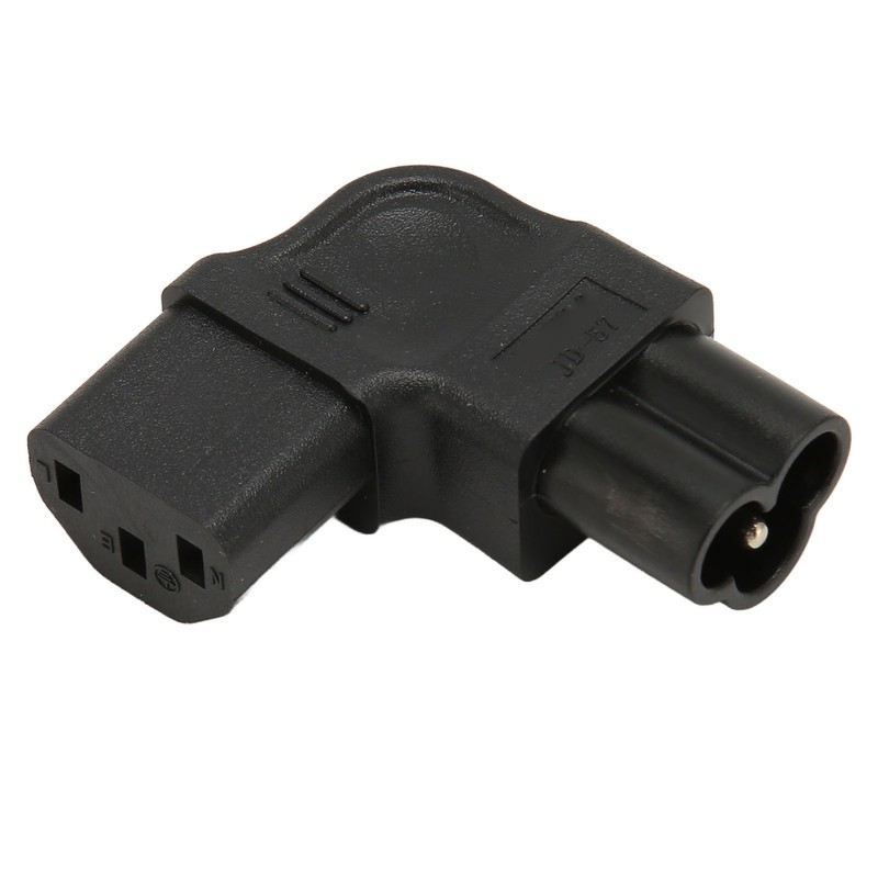 IEC320 C6 to C13 Power Adapter 90 Degree 2.5A‑10A 250V