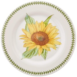 Portmeirion Botanic Garden Set of 4 Melamine Dinner Plates, 11", White