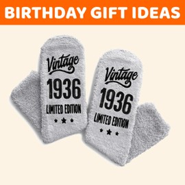 HAPPYPOP 89th Birthday Gifts Ideas for Men - Socks for 89 Year Olds, 1936 Birthday Gifts, Best Gifts for 89 Year Old Elderly Man