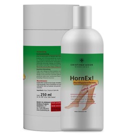 CristinenMoor HornEx! Callus Remover Liquid 250 ml for Quick Removal of Excess Calluses on Heels, Bunions and Toes