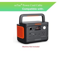 eeTao 3-Prong 110 V- 240 V AC Power Cord Charging Cable Compatible with Jackery Explorer E240 v2 240 v2 Portable Power Station 256Wh LiFePO4 Battery Power Supply