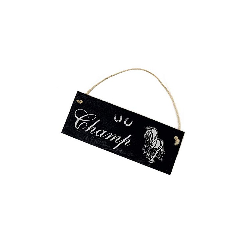 Slate Stable Board Engraved - Friese - Horse Name Box