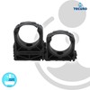 tecuro Pipe Clamp 75 mm Black PP Pipe Clamp for