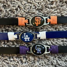 WEST Baseball Team Unisex Bracelets.  NL WEST.  NEW!