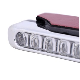 Alipis Wind-powered Daytime Running Light Lamp 8 Leds Car Ornament Easy Install