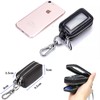 Guolich Car Key Chain Bag Double Zipper Leather Protection Key