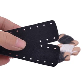 Suede Leather Lever Wrap Kit for Lever-Action Rifles and Shotguns (Black & Black, 3.5 inch)