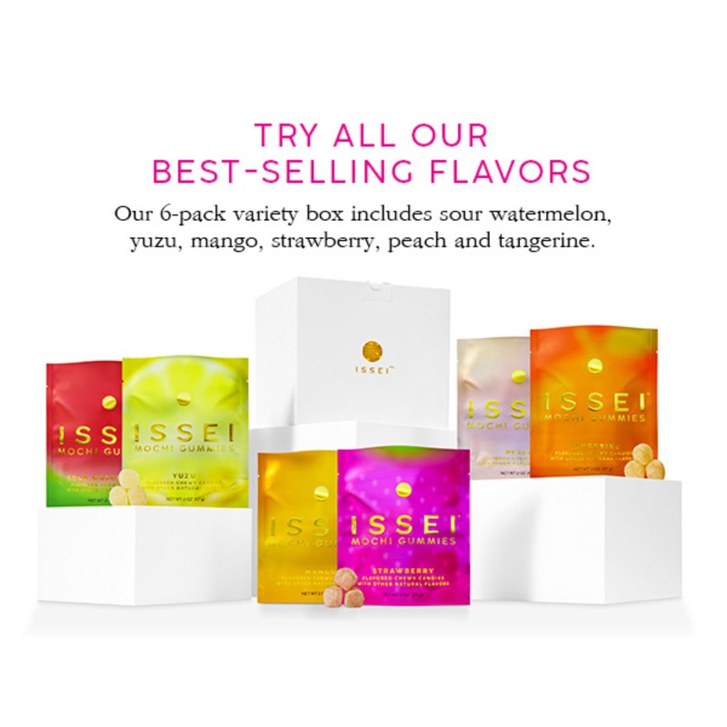 ISSEI Mochi Gummies | Dye-Free Candy with Colors from Natural