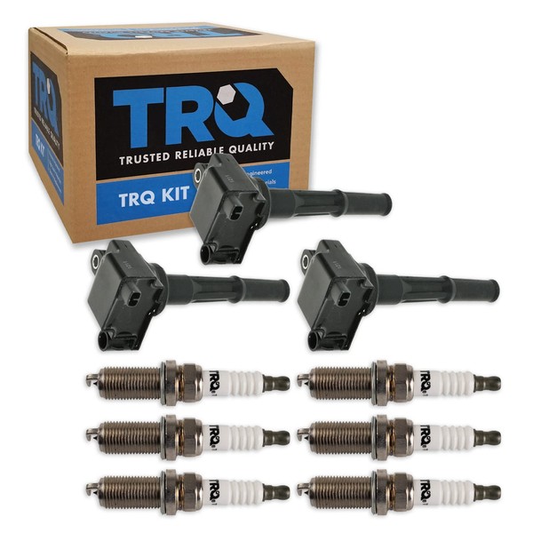 TRQ TRQ Ignition Kit Ignition Coil Spark Plugs Compatible with