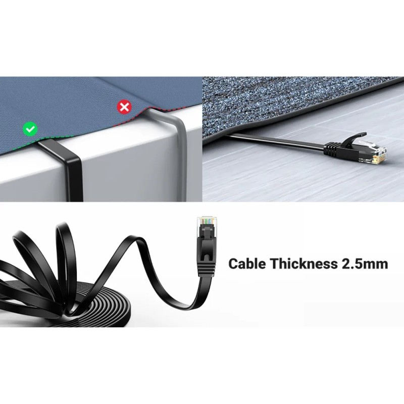 10 Cables Cat6 De Red Ethernet Plano 1 Metro Ugreen