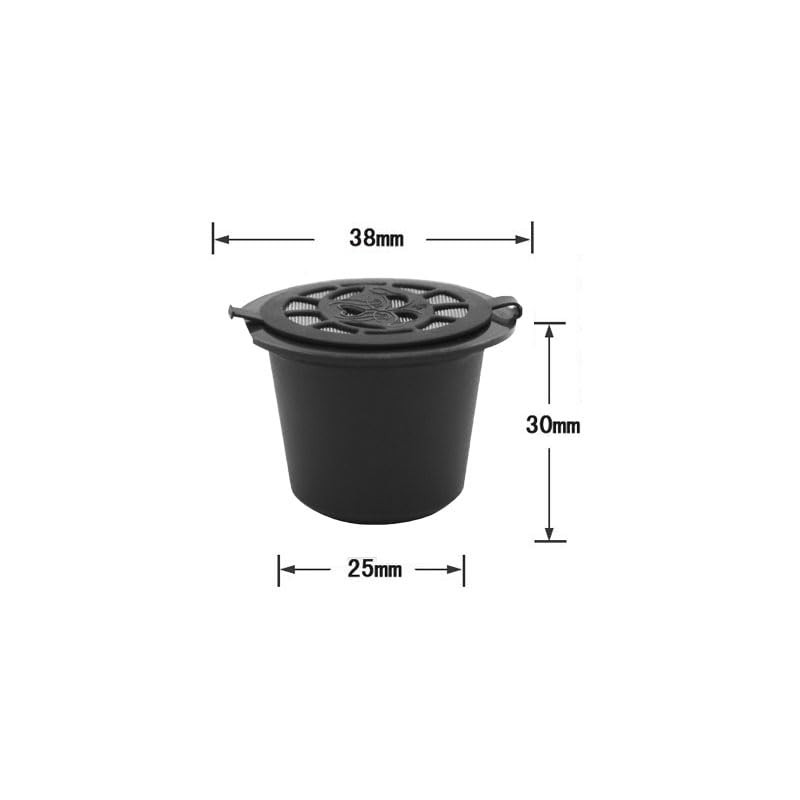 zalati Coffee Capsules 6pcs Refillable Reusable Coffee Filters Pods with