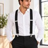Black Y-Back Suspenders for Men and Women – Adjustable Polyester