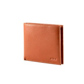 ALBA Slim Bifold VT Leather Wallet For Men II Handmade II Minimalist II RFID Protected, Tan, Classic