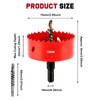 Hole Saws Cutter, HSS Bi-Metal Drill Bit for Wood, Plastic,