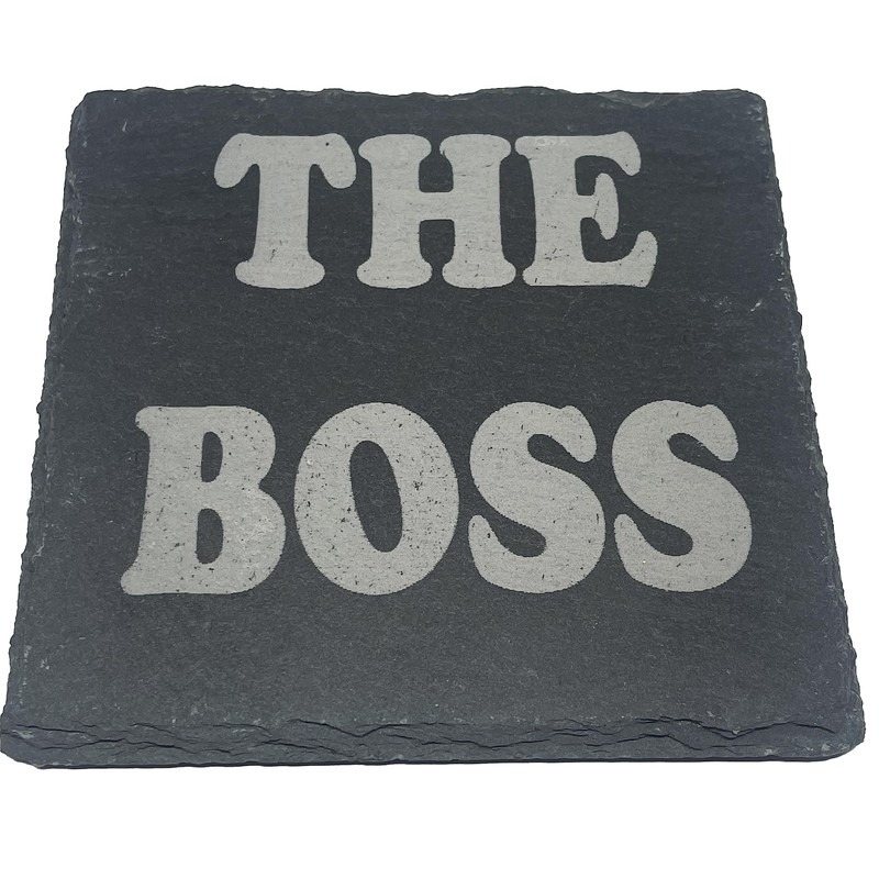 Laser Amore Funny Slate Coaster Set for Couples - 'The