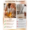 HOUSE AGAIN Tea Infuser for Loose Leaf Tea, 2-in-1 Tea