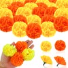 50 Pieces Marigold Flower Heads Bulk Artificial Marigold Flower, Silk