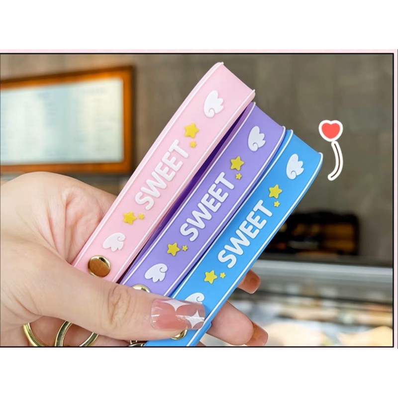 [アミリー] 3種類 猫のスイートキーホルダー お揃い キーホルダー 可愛い プレゼント ストラップ キーリング バッグ