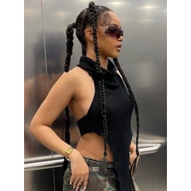 ADE WU Y2K Sunglasses for Women Fashion Rimless Wrap Around Sunglasses with Rhinestone Sun Glasses （Gold/Grey