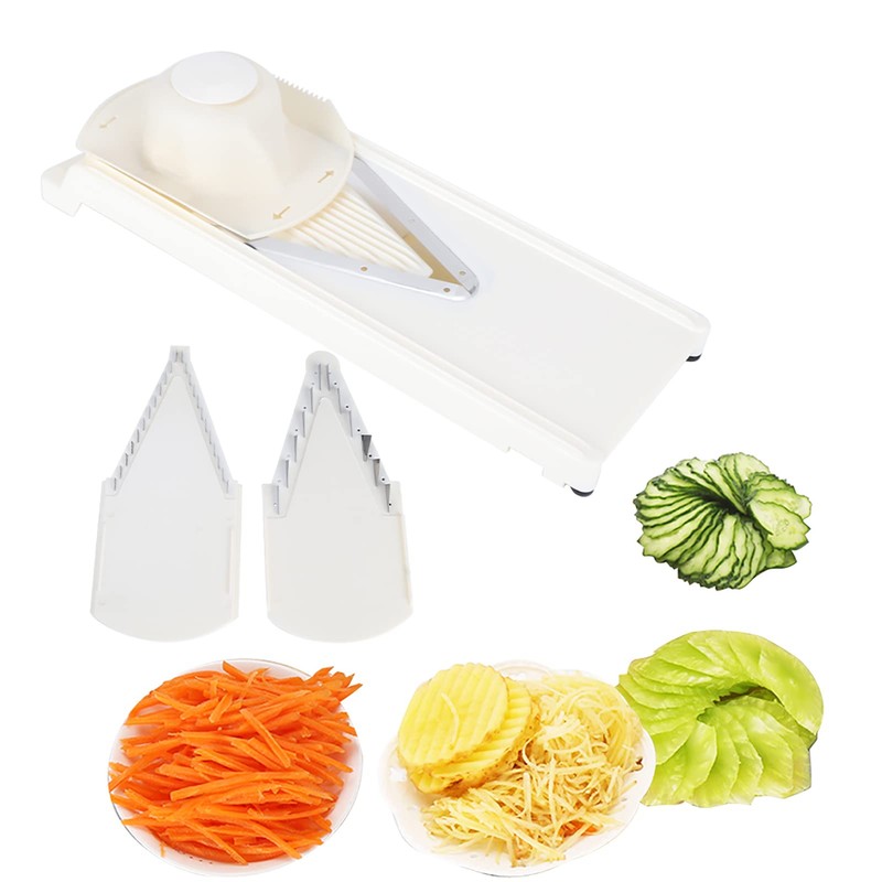 Multifunctional V Shaped Grater Slicing Cutter with Hand Protector Stainless