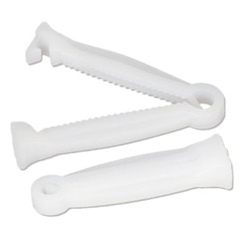 50 x Disposable Umbilical Cord Clips, Throwing Kits, Cord Clamp, Birth Hemostatic Materials for Piglets, Clamp for Cord for Animal Production, Home Birth Supplies Kit, White (for Piglets)