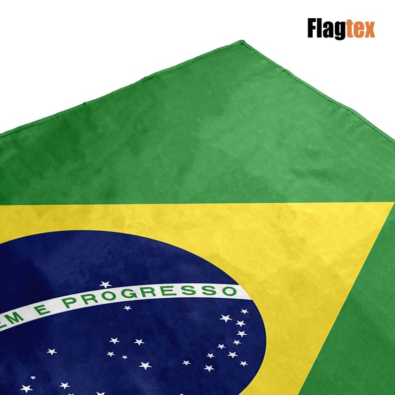 Flagtex Brazil Flag 5ft x 3ft (150cm x 90cm) -