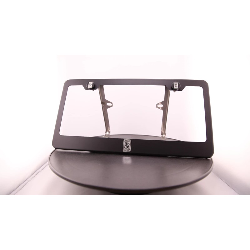 KA Depot For Rolls Royce License Plate Frame Matte Black