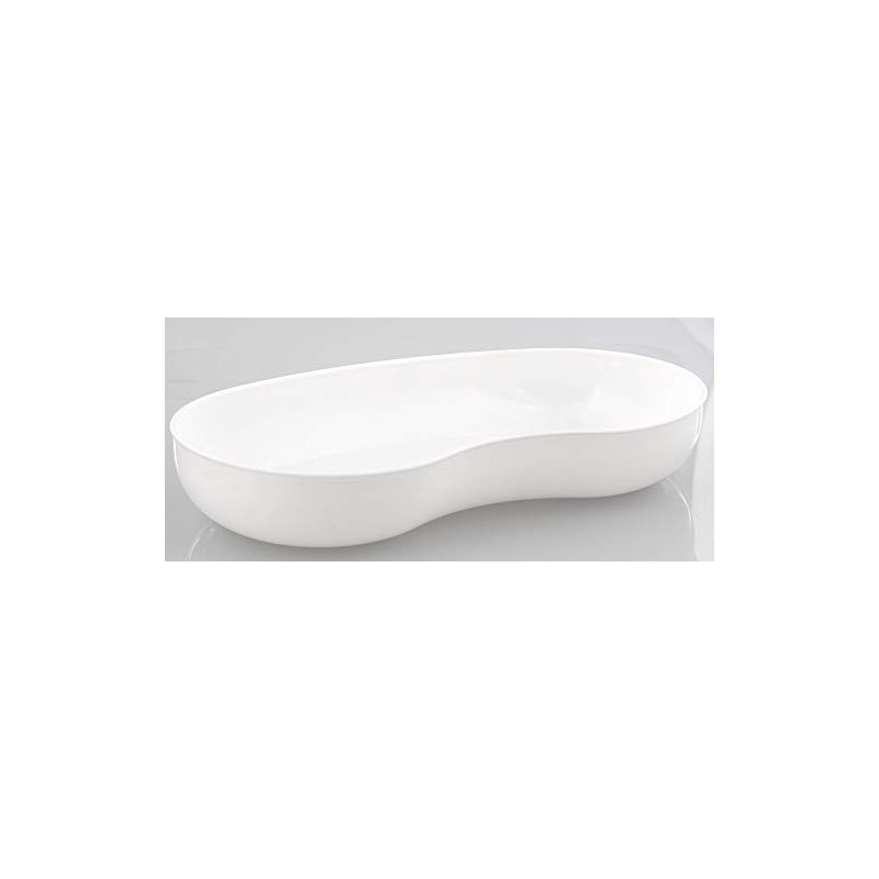 Kosmetex kidney bowl, plastic, white, food-safe, disinfectable, autoclavable, 26 cm,