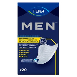 TENA 50600 Men Leakage Protection Bladder Control Pad, Moderate, Pack of 20