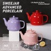Sweejar 35 oz Porcelain Tea Pot, Teapot with Removable 18/8