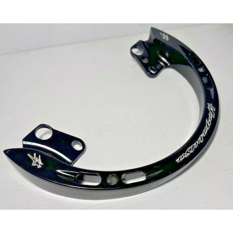 SportBikeLites Suzuki GSXR 1300 Hayabusa Logo Black Engraved Passenger Grab