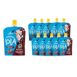 Granarolo, Squeeze&Go al Gusto Cacao da 85 gr, Realizzato con l'83% di Latte, Ottima Merenda Ideale in Ogni momento della Giornata, 100% Made in Italy, Senza Conservanti, 10 pezzi