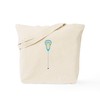 CafePress Lacrosse Stick Tote Bag Reusable Natural Beige Canvas Shopping