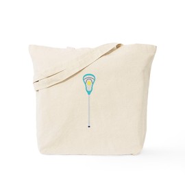 CafePress Lacrosse Stick Tote Bag Reusable Natural Beige Canvas Shopping Bag