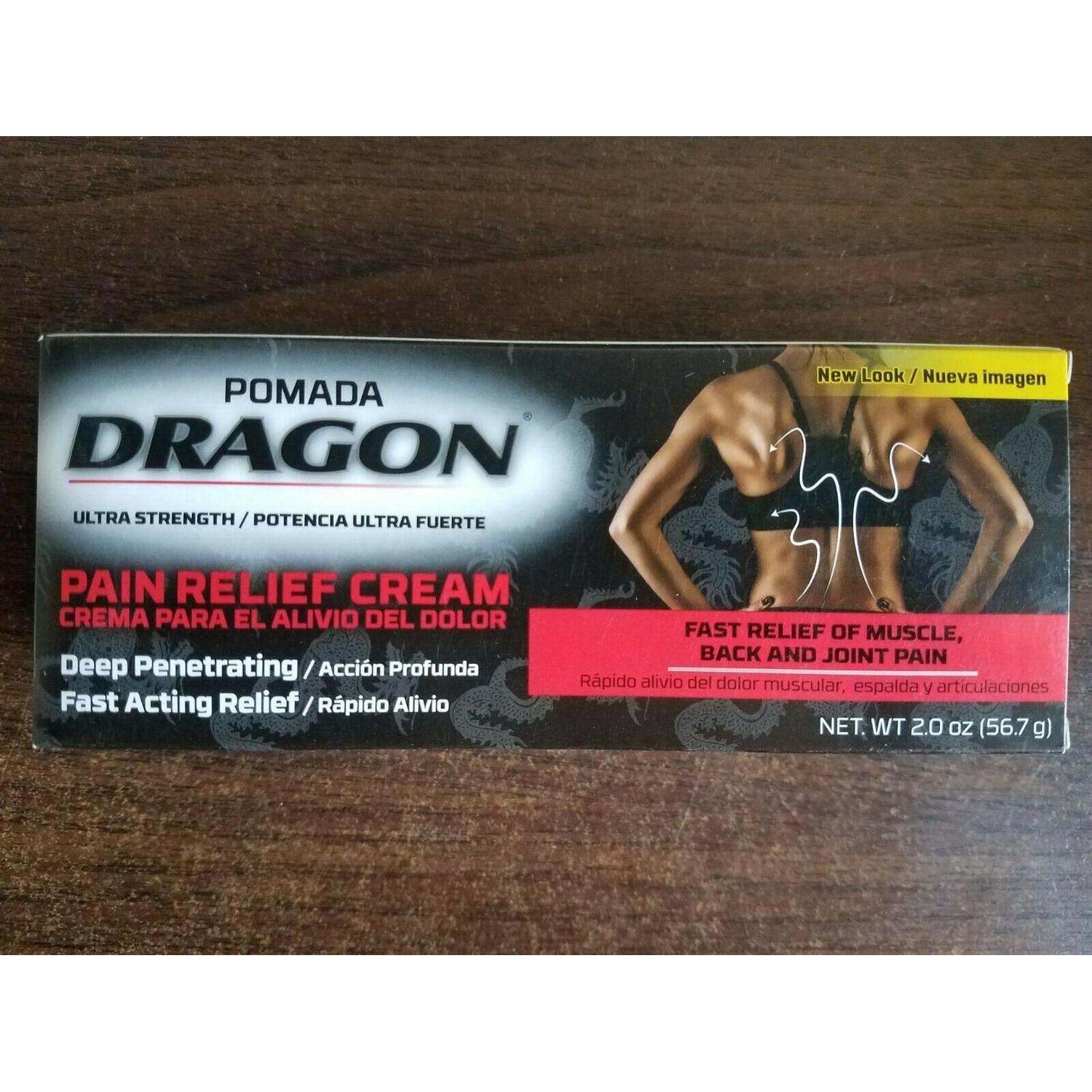 Genomma Lab POMADA DRAGON PAIN RELIEF CREAM 2 OZ ULTRA STRENGTH 04/2023