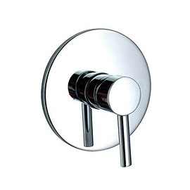 ZHFEISY 1/2" Handle Shower Tap Flow Control Valve - Brass Bath Mixer Faucet Hot & Cold Wall Mount Control Valve