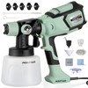 1000W HVLP Paint Sprayer High-Efficiency Electric Spray Gun with 6