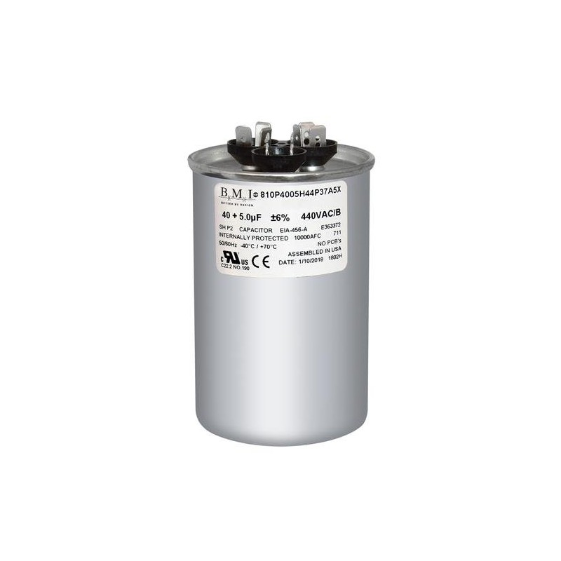 100335-09 - 40 + 5 uf MFD 370 440 Volt