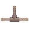 TKSE 3-Way Hose Connector, Brass Tee 3-Way Fuel Hose Connector