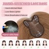 SEGOHAIR Hair Toppers for Women Human Hair Double Layer Hand