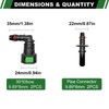 Japtend Fuel Line Quick Connect Hose Fittings, 2 Sets Fuel