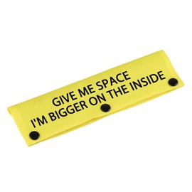 Funny Dog Leash Sleeve I'm Bigger On The Inside Dog Leash Wrap Sleeve Alert Tag Pet Birthday Gift (Bigger Inside-YE Sleeve)