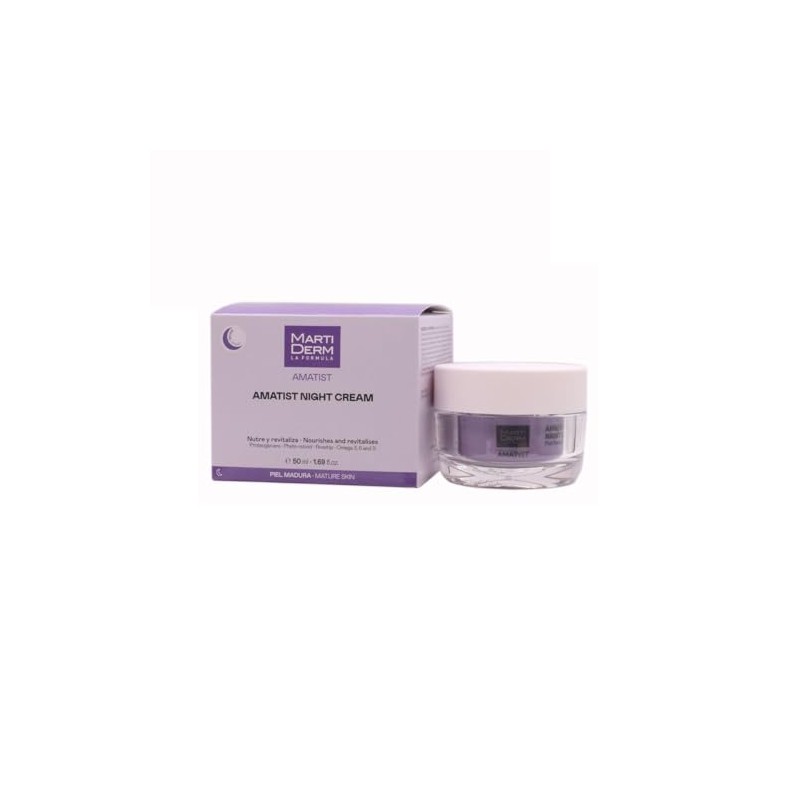 MartiDerm Night Cream Amatist, Nutre y Revitaliza, Pieles Maduras 50ml