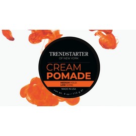TRENDSTARTER - CREAM POMADE - Medium Hold - Low Shine - Styling Product (4oz)