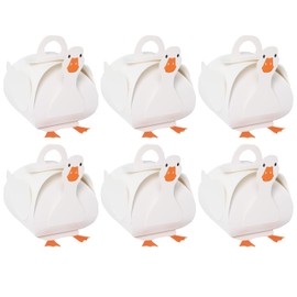 Vignye Goose Themed Birthday Candy Boxes, One Funny Goose Birthday Party Decorations Goodies Paper Boxes (Set of 12)